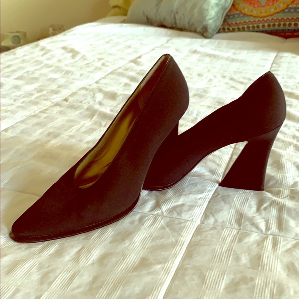 Wide heel stilettos